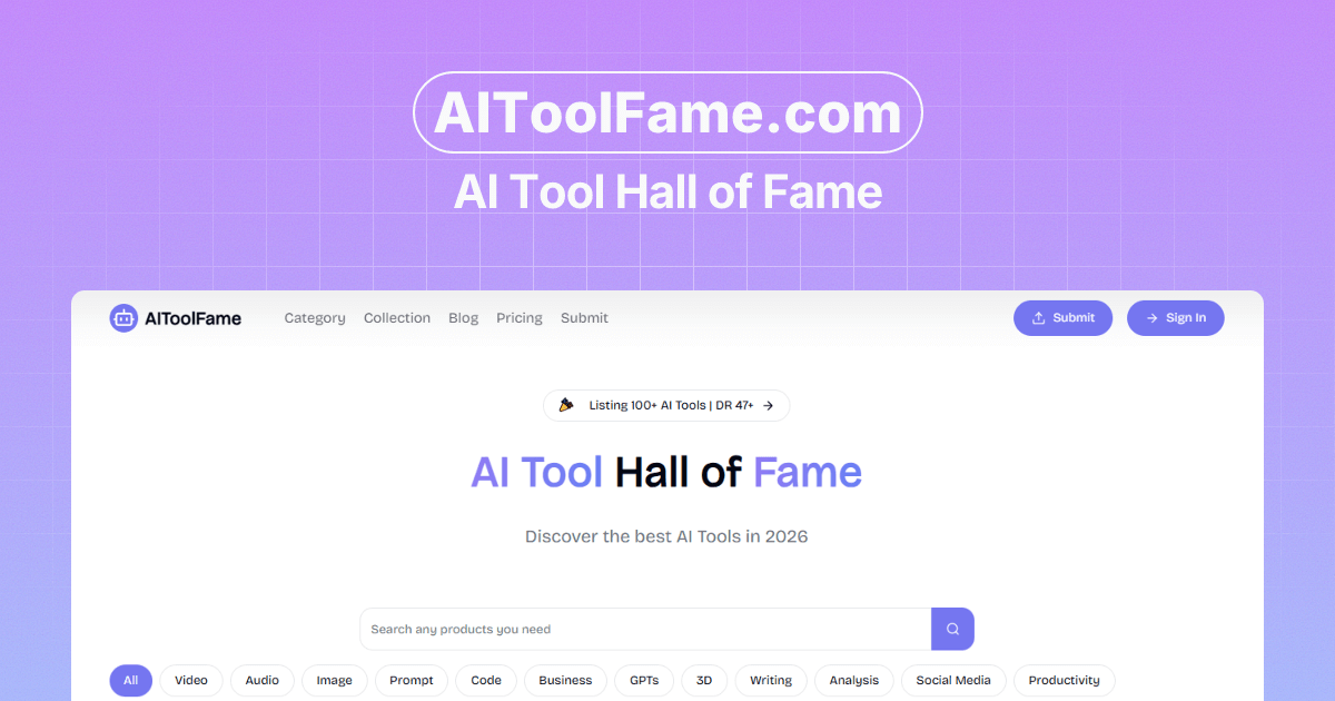 AIToolFame screenshot 1